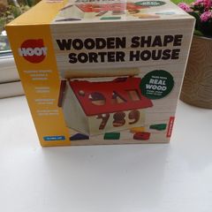 NEW Wooden House Shape Sorter