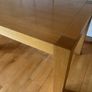 Oak Dinning Table & Leather Chairs Image 3