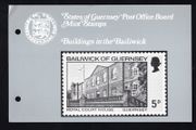 1976 Guernsey Christmas/ Buildings Commemorative Stamps Presentation Pack
