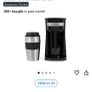 Salter one cup coffee maker with travel mug.  Only used 3 times so perfect condition. Image 7