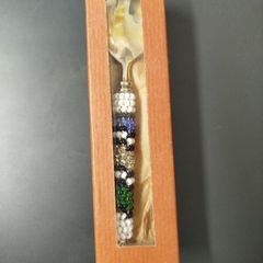 African beaded sugar spoon