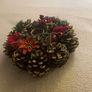 Xmas candle holder table centre piece Image 2