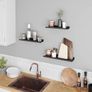 New Set of 3 Black Metal Floating Shelves - FREE P&P Image 3