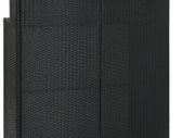 Garden Bar Table Black 120x55x110 cm Poly Rattan