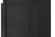Garden Bar Table Black 120x55x110 cm Poly Rattan