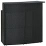 Garden Bar Table Black 120x55x110 cm Poly Rattan Image 5