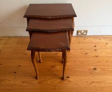 Mid Century Vintage Nest of 3 Tables