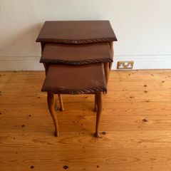Mid Century Vintage Nest of 3 Tables
