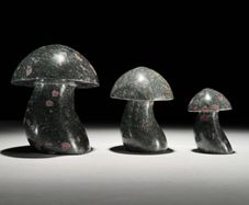 Mushroons (3) - Polished Rough Ruby Corundum