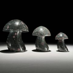 Mushroons (3) - Polished Rough Ruby Corundum