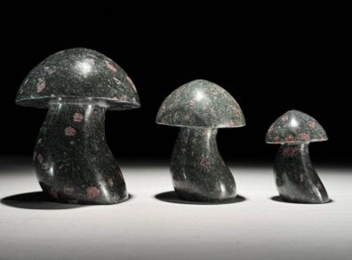 Mushroons (3) - Polished Rough Ruby Corundum