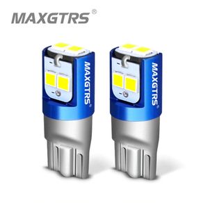 2Pcs W5W 3030 SMD Car T10 LED 194 168 Wedge Replacement Reverse Instrument Panel Lamp White Blue Bulbs For Clearance Lights