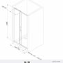Brushed Brass Easy Clean 8mm Sliding Shower Door 1100mm - Easy Fix Feature Image 5