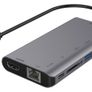Deltaco USBC-HDMI19 USB-C to HDMI adapter - DisplayPort, USB, RJ45, SD - 3840x2160 30 Hz - Spacegray Image 3