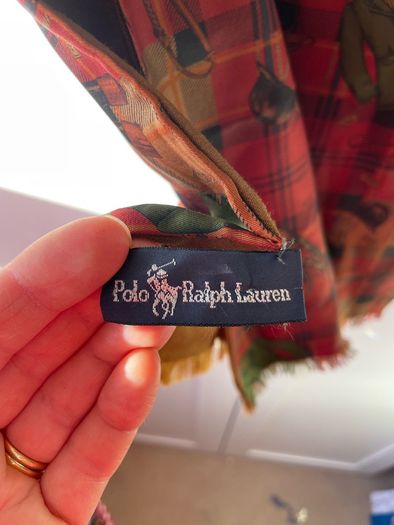 Vintage Polo Ralph Lauren country equestrian scarf