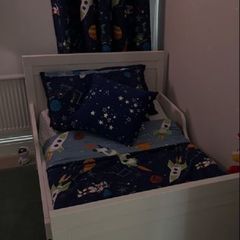 IKEA kids bed (extendable and mattress)