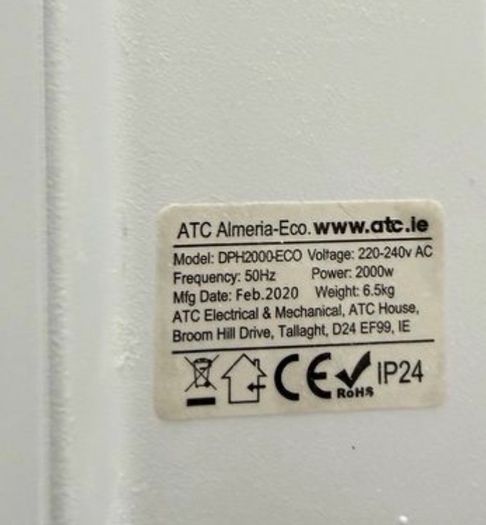 ATC Almeria-Eco Electric Panel Heater