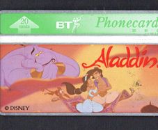 1991 Great Britain 20 unit British Telecom Aladdin & Carpet (Landis & Gyr) Phonecard used
