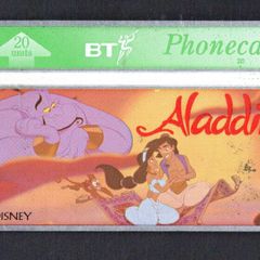 1991 Great Britain 20 unit British Telecom Aladdin & Carpet (Landis & Gyr) Phonecard used