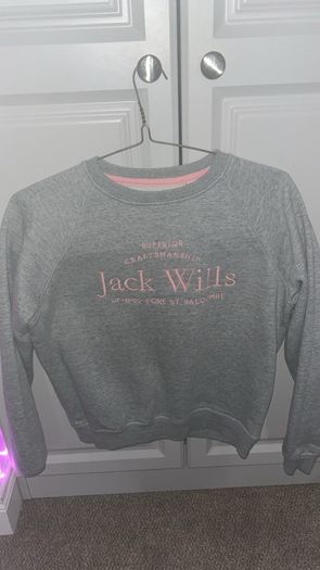 Jack Wills Hunston Graphic Crew Neck Sweatshirt UK 10 Or US 6