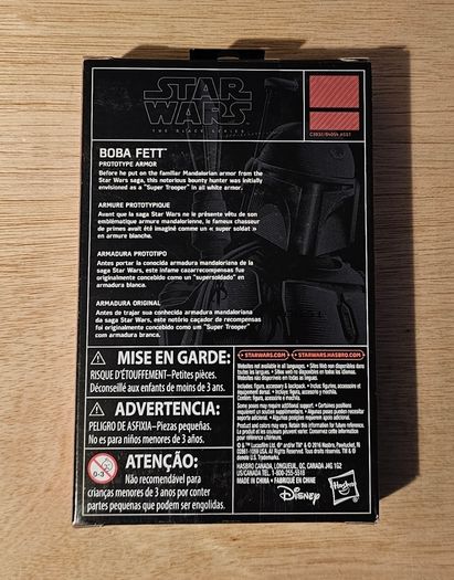 Star Wars Boba Fett Prototype Armor 3.75 " Scale Black Series New & Unopened