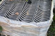 concrete ridge tiles grey