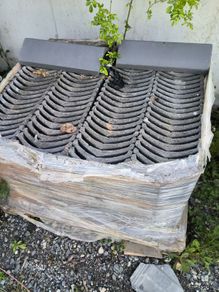 concrete ridge tiles grey