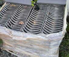 concrete ridge tiles grey