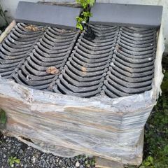 concrete ridge tiles grey