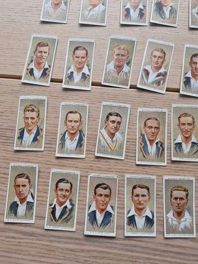 Cricketers 1934 serie of 50 full Set John Players  Cigarette Cards
