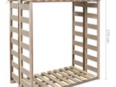 Firewood Storage Shed 150x90x176 cm Impregnated Pinewood