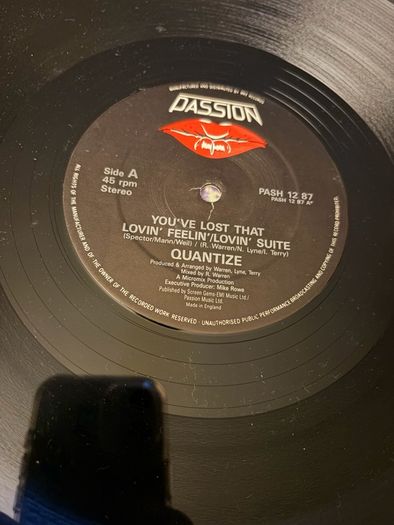 Quantize Youve Lost That Lovin Feeling 12inch Vinyl 1988 UK Passion