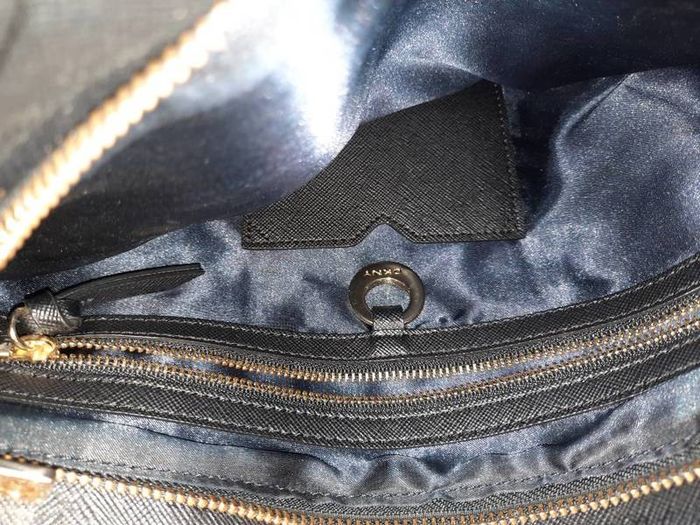 DKNY black leather bag
