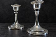 Vintage Oneida Silver-Plated Candlesticks Pair
