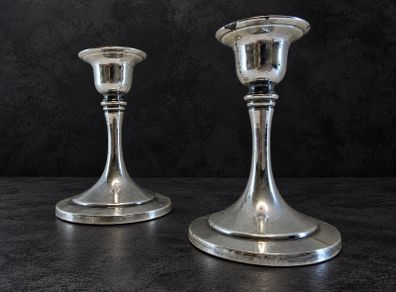 Vintage Oneida Silver-Plated Candlesticks Pair