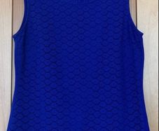 Size 12. Deep Blue/Purple Top