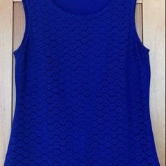 Size 12. Deep Blue/Purple Top