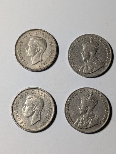 Canada 4 x 5 cent coins