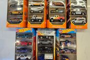 Matchbox &amp; Hotwheels 5 Pack Toy Cars Nissan Mercedes VW Porsche Police