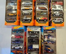 Matchbox & Hotwheels 5 Pack Toy Cars Nissan Mercedes VW Porsche Police