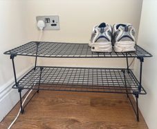 2 IKEA Shoe Racks-Black Metal