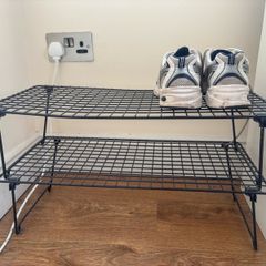 2 IKEA Shoe Racks-Black Metal