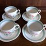 Alfred Meakin 1950s Harvest Bouquet 4 Cups and Saucers Image 2