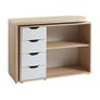 Jysk Desk Langager 41-107x107-165 Oak/white Image 4