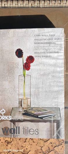 Natural Cork Wall Tiles 60x30cm  43 Tiles  Approx. 7.74m