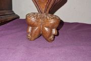 Hand Carved African three faces candle holder