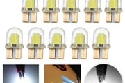 10x T10 194 168 W5W COB 4 SMD LED Silica Bright White License Light Bulb