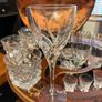 GLOBE BAR with Bohemia Crystal glassware / like NEW Image 8