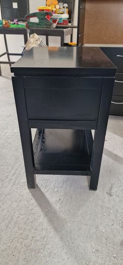 Black Side Table / Bedside Locker