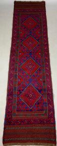 Superb Persian/Middle Eastern Hand Knotted Wool Runner